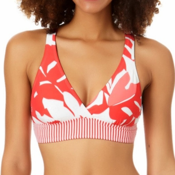 Anne Cole Other - 🏖ANNE COLE BRAND NEW V NECK CROSS BACK BIKINI TOP SIZE D